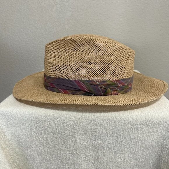 NWOT Vintage Milano (Luskey's) Cavender's Men's Straw Hat SKU 202 - Picture 2 of 6